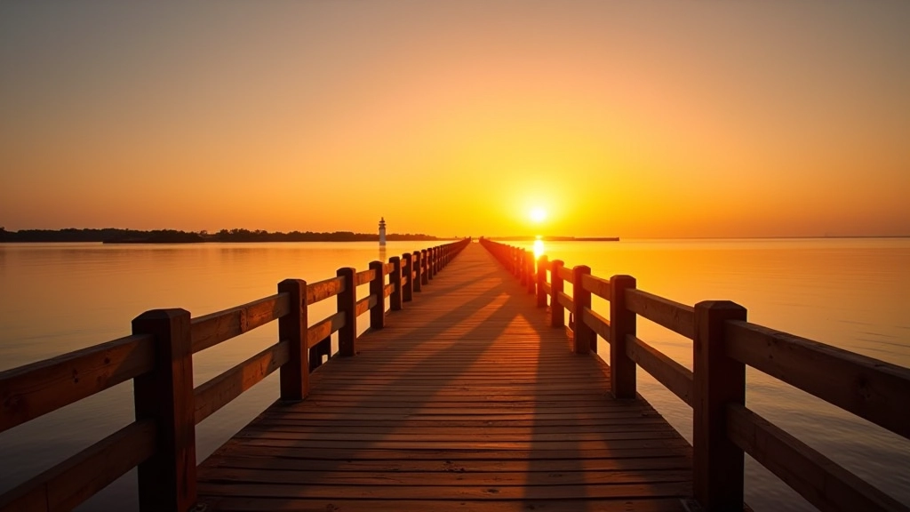 Atardecer en el muelle de Boquerón